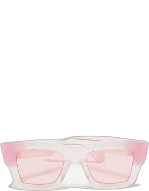Two Tone Les Lunettes Baci Square Sunglasses