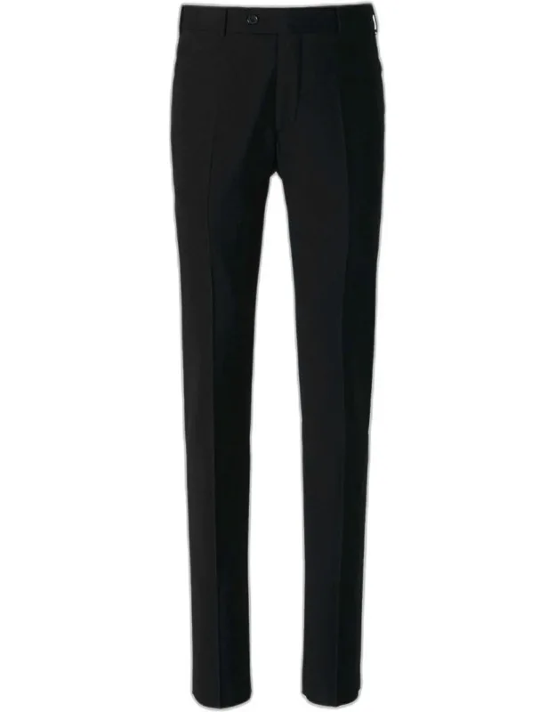 Scabal Formal Trousers With Two Side Pockets And Button Closure