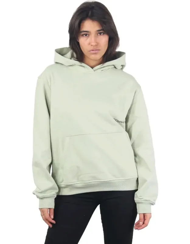 Hinnominate Cotton Sweater With Hood And Large Central Pocket