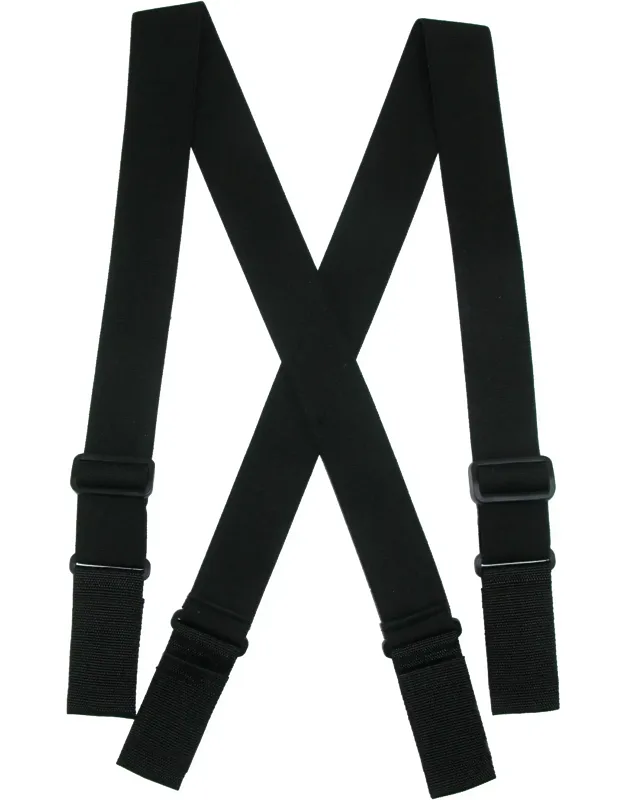 Elastic Heavy Duty Ergonomic Support Suspenders With Hook & Loop Ends