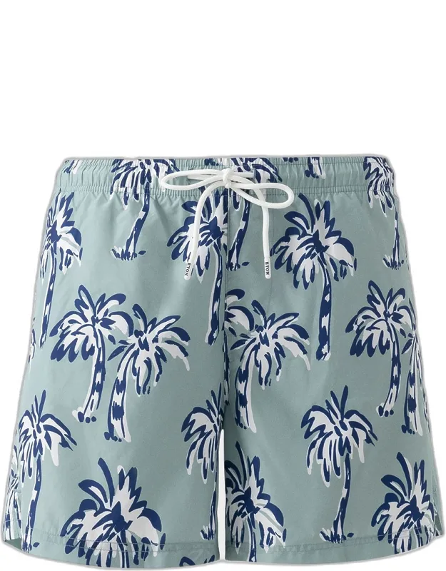 Palm Tree Slim Swim Trunks