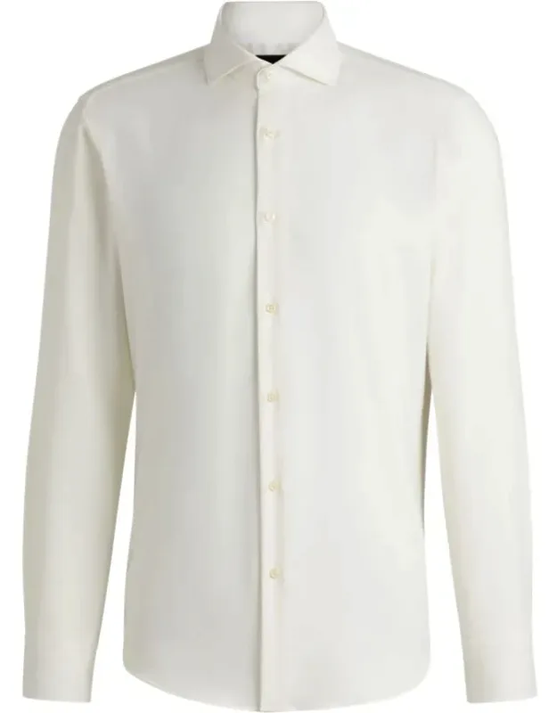 Regular-fit Shirt In Cotton-cashmere Twill