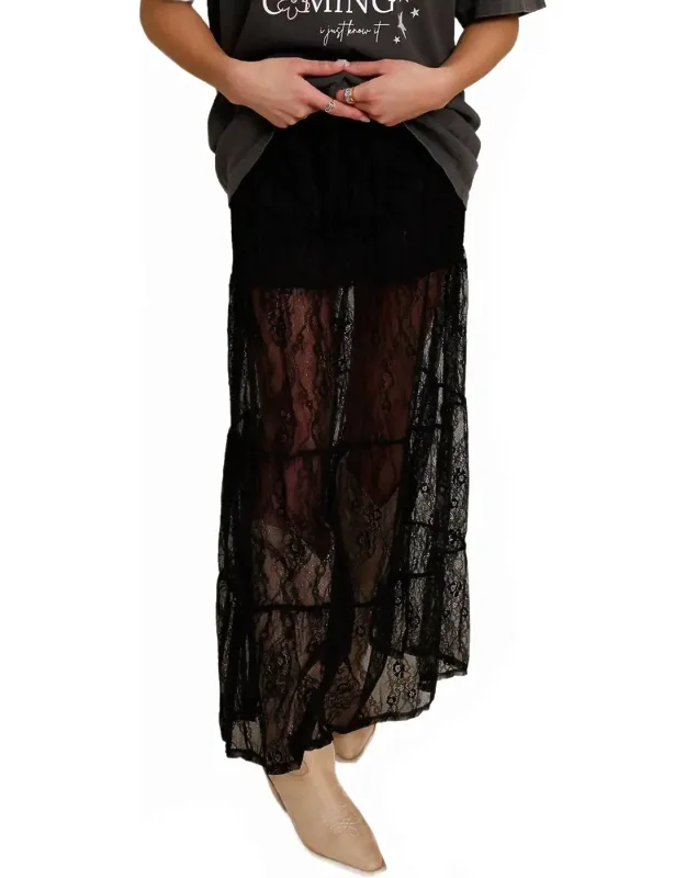 Lace Maxi Skirt