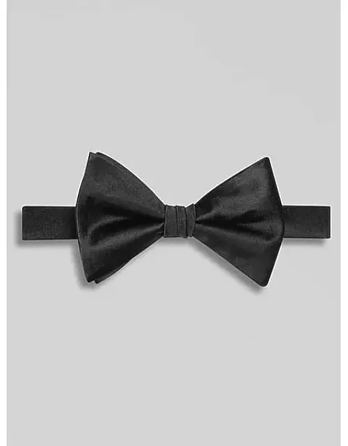 Silk Satin Contrast Bow Tie