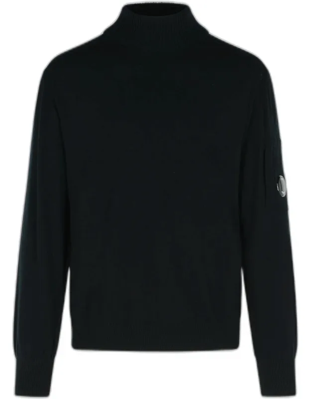 Lens Virgin Wool Blend Turtleneck Sweater