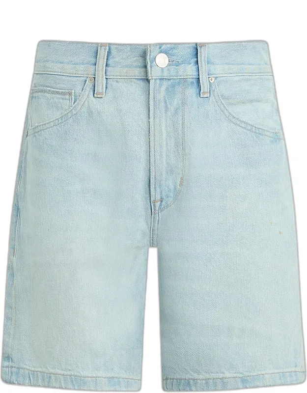 Clint Light Wash Cotton Denim Shorts