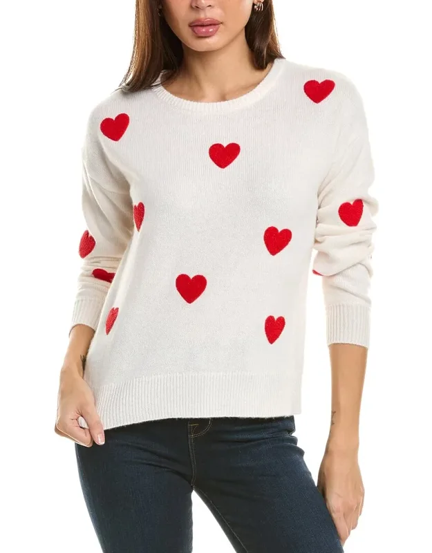 Heart Patch Cashmere Sweater