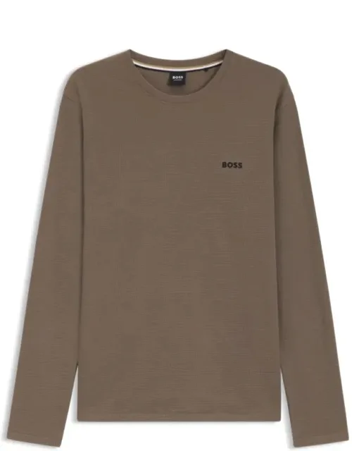 Waffle-structured Pajama T-shirt