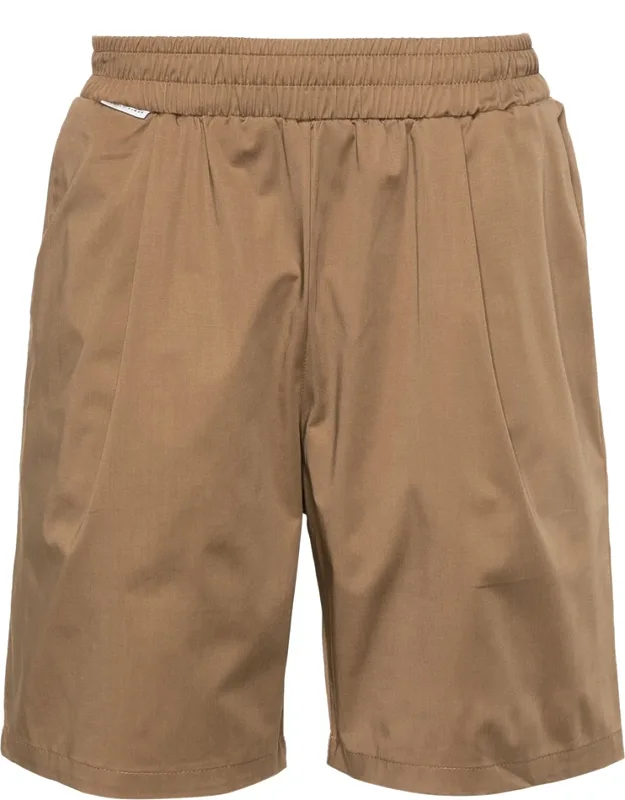 Elasticated-waist Poplin Shorts