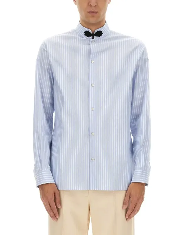 Cotton Oxford Shirt With Toggle