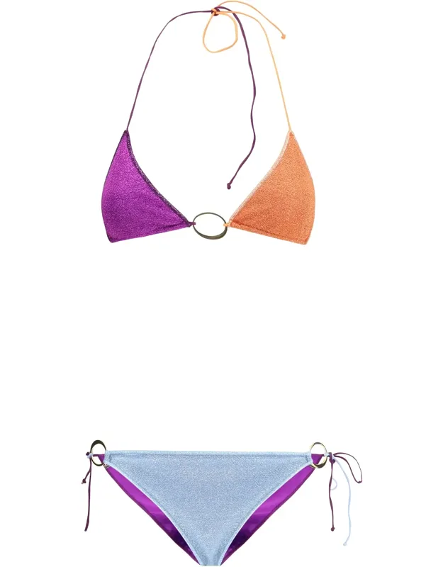 Glazed Lumière Swimsuit With Triangle Top And Mid-rise Brief