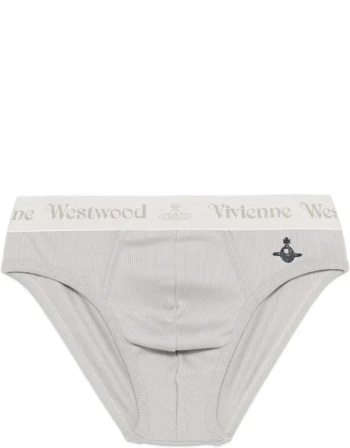 Embroidered-logo Briefs
