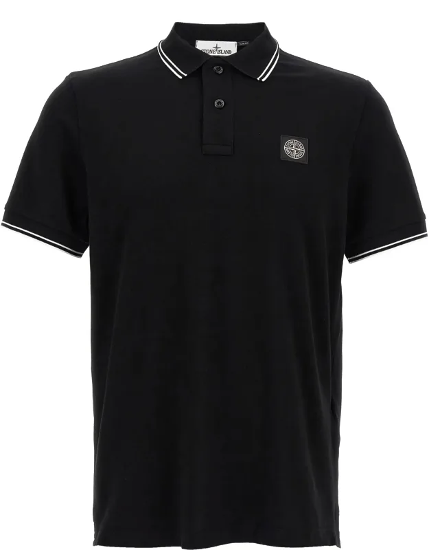 Logo Patch Polo Shirt