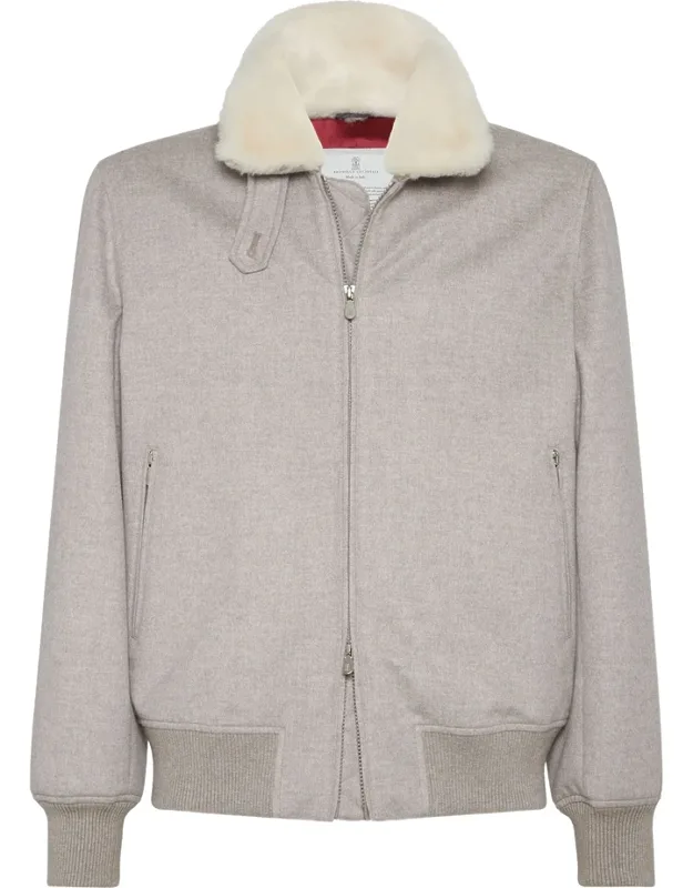 Cashmere Bomber Jacket
