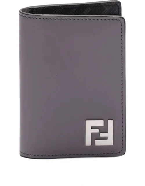 Ff Logo-plaque Leather Wallet