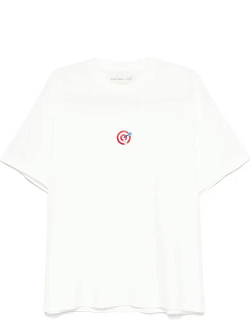 T-shirt With Drop Shoulder And Straight Hem