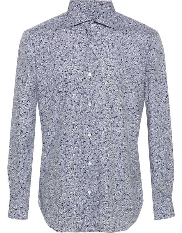 Floral-print Cotton Shirt