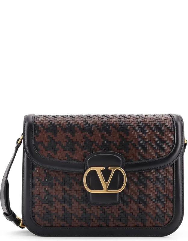 Woven Leather Shoulder Bag