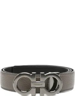 Gancini Buckle Leather Belt