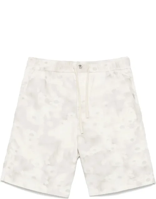 Printed Denim Shorts