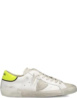 Leather Patchwork Low-top Sneakers