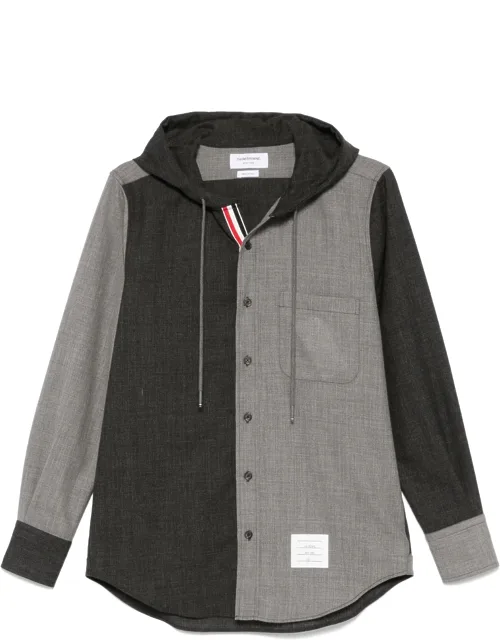 Rwb-stripe Hooded Shirt