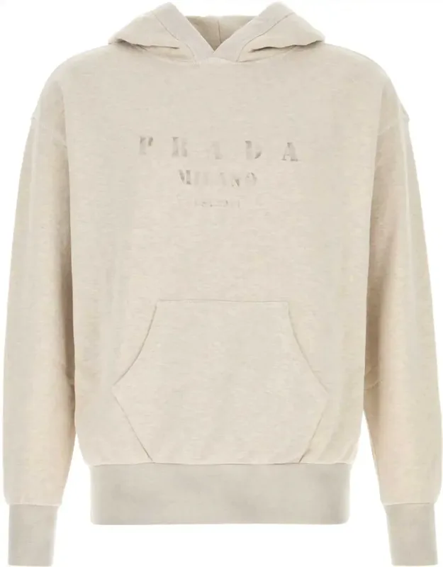 Melange Sand Cotton Sweatshirt