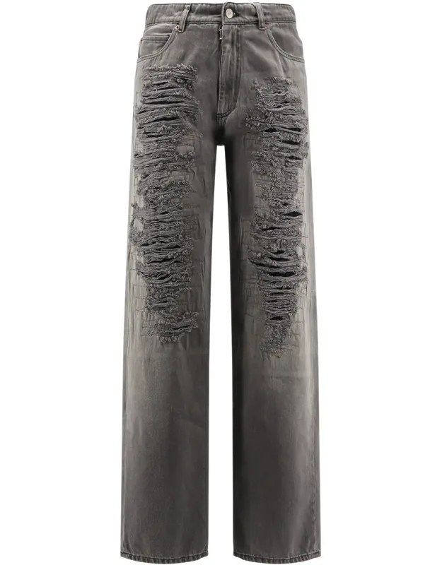 Jeans With Destroyed Effect