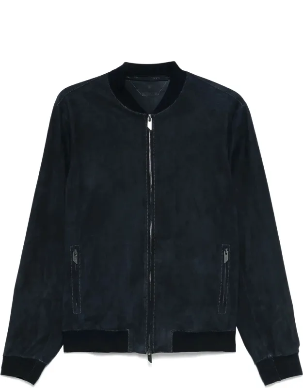Suede Bomber Jacket