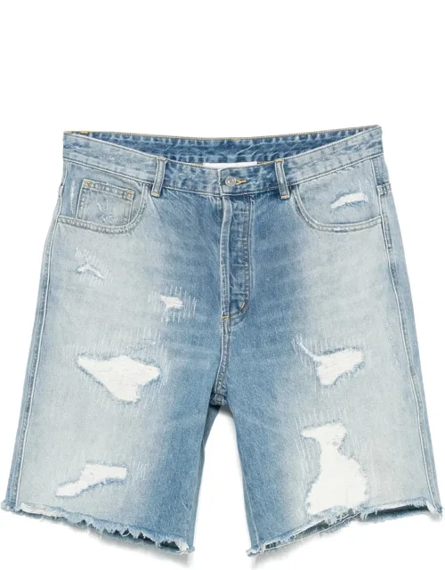 Distressed Denim Shorts