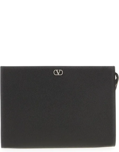 Clutch With Silver Metal Finishing