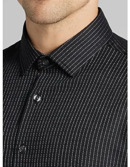 Slim Fit Stripe Button Up Shirt