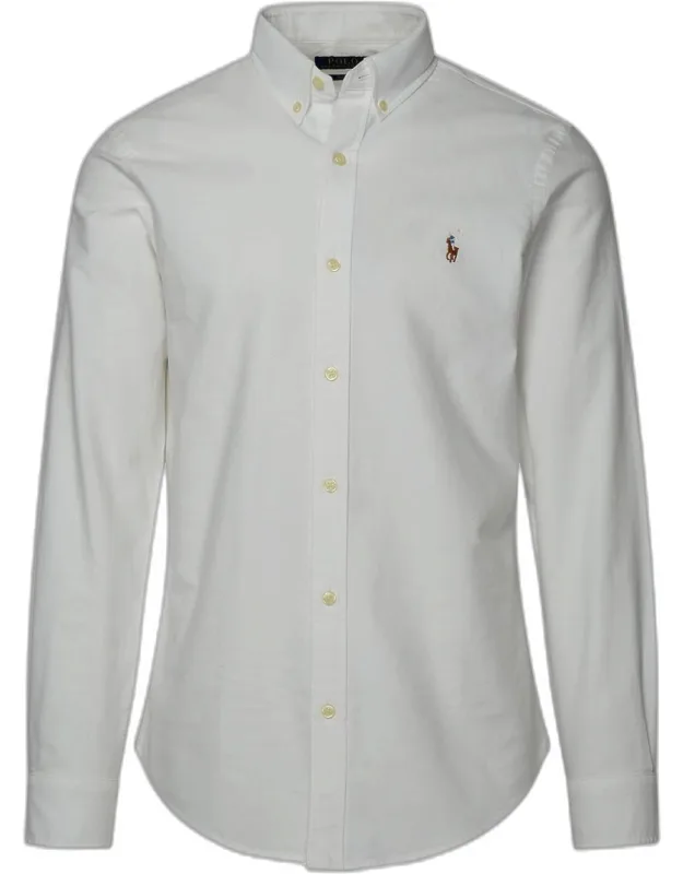 Oxford Shirt In Cotton With Button-down Collar And Embroidered Pony Logo