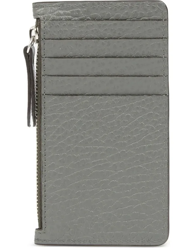 Card Holder With Top Zip Fastening