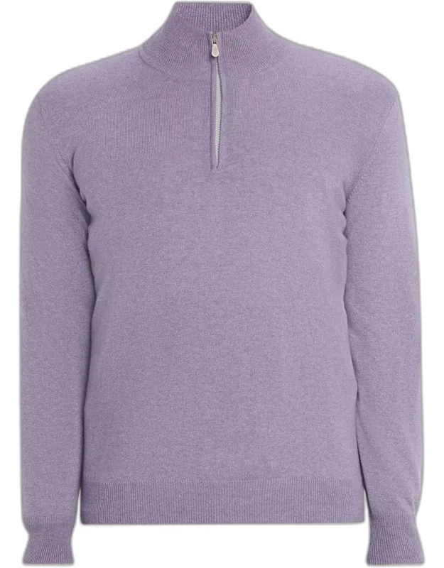 Cashmere Quarter-zip Sweater