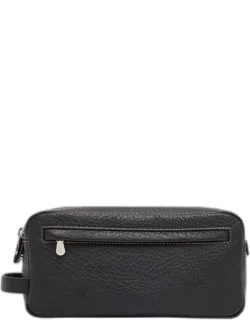 Grained Leather Toiletry Bag