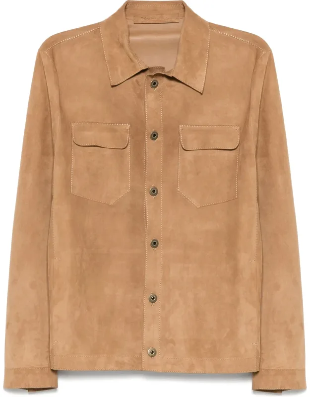 Suede Shirt Jacket