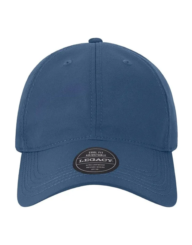 Legacy Cool Fit Adjustable Cap 50/50 Recycled Polyester/polyester, Cool Fit Performance Fabric, Moisture-wicking Sweatband, Upf 50+