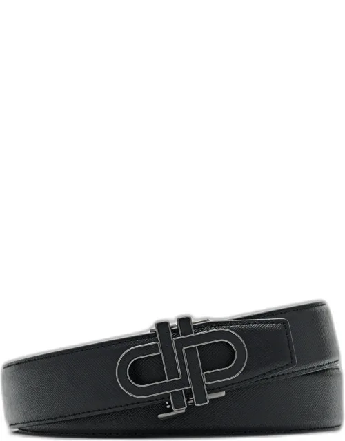 Icon Saffiano Leather Automatic Belt