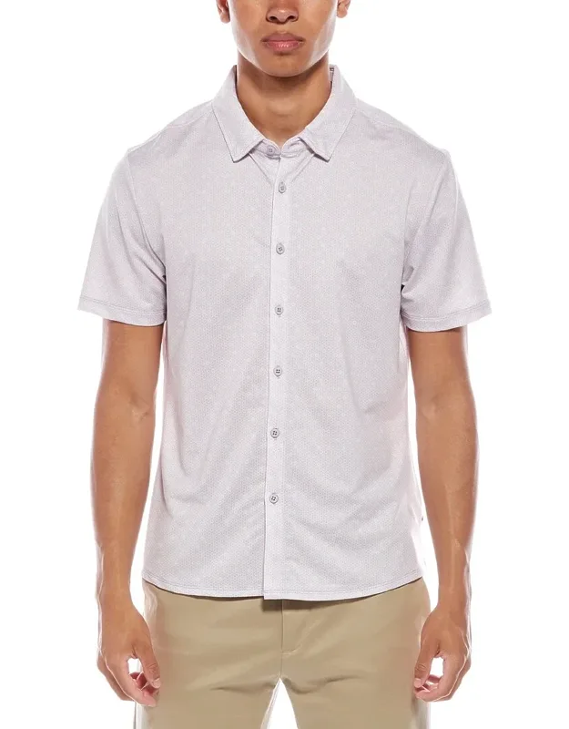 Vintage Summer Performance Tech Polo Shirt - Classic Button Placket, Machine Washable