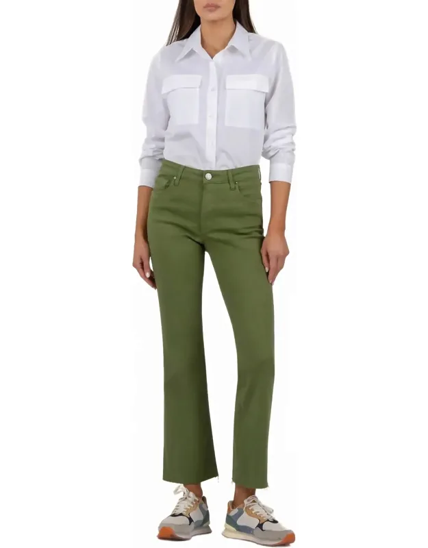 High Rise Ankle Flare Jeans