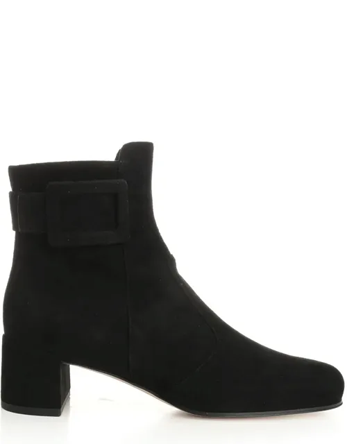 Très Vivier Ankle Boots With 100% Goat Leather