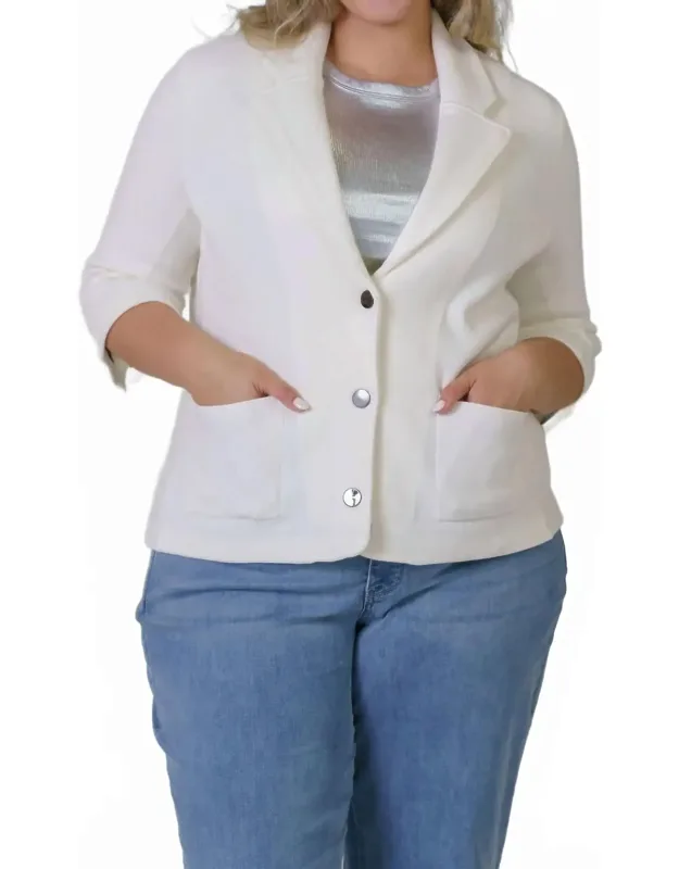 Cotton Blend Shrunken Blazer