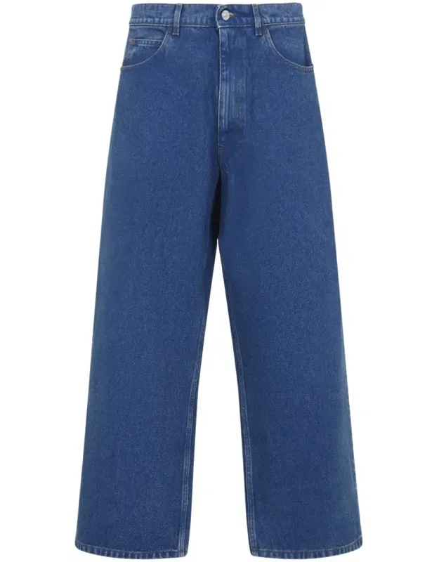 Jeans With Belt Loops And 5-pocket Design