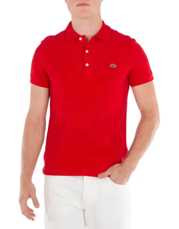 Classic Slim Fit Cotton Pique Polo Shirt