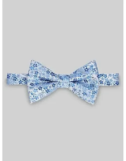 Floral Pre-tied Bow Tie With Texture And Shine