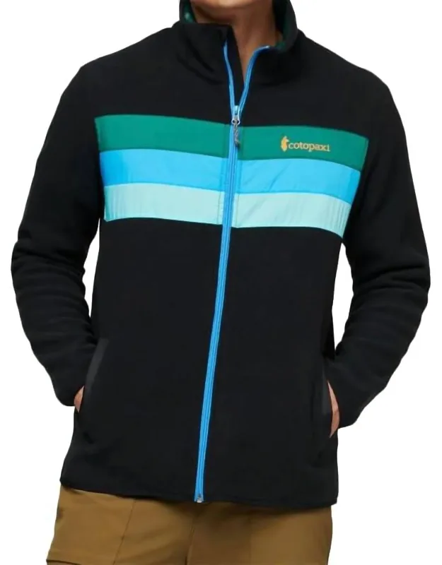 Teca Fleece Full-zip Jacket -plus In Rooted, Soft Fleece Material, Modern Mockneck