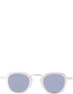 Square - Sunglasses, Titanium, Blue Lens