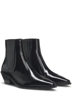 Cuban-heel Ankle Boots