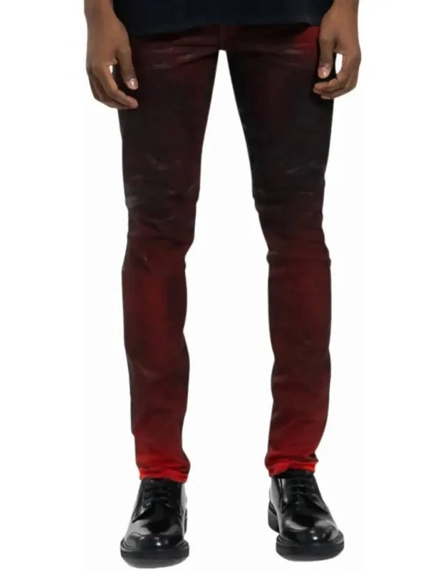 Molten Lava Coated Denim Jeans